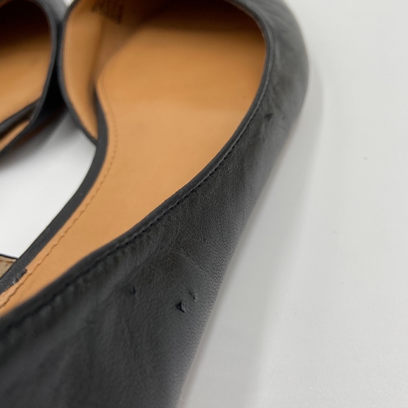 COPY - J. Crew Black Leather Pointed Toe Flats Size 7 - Picture 3 of 7